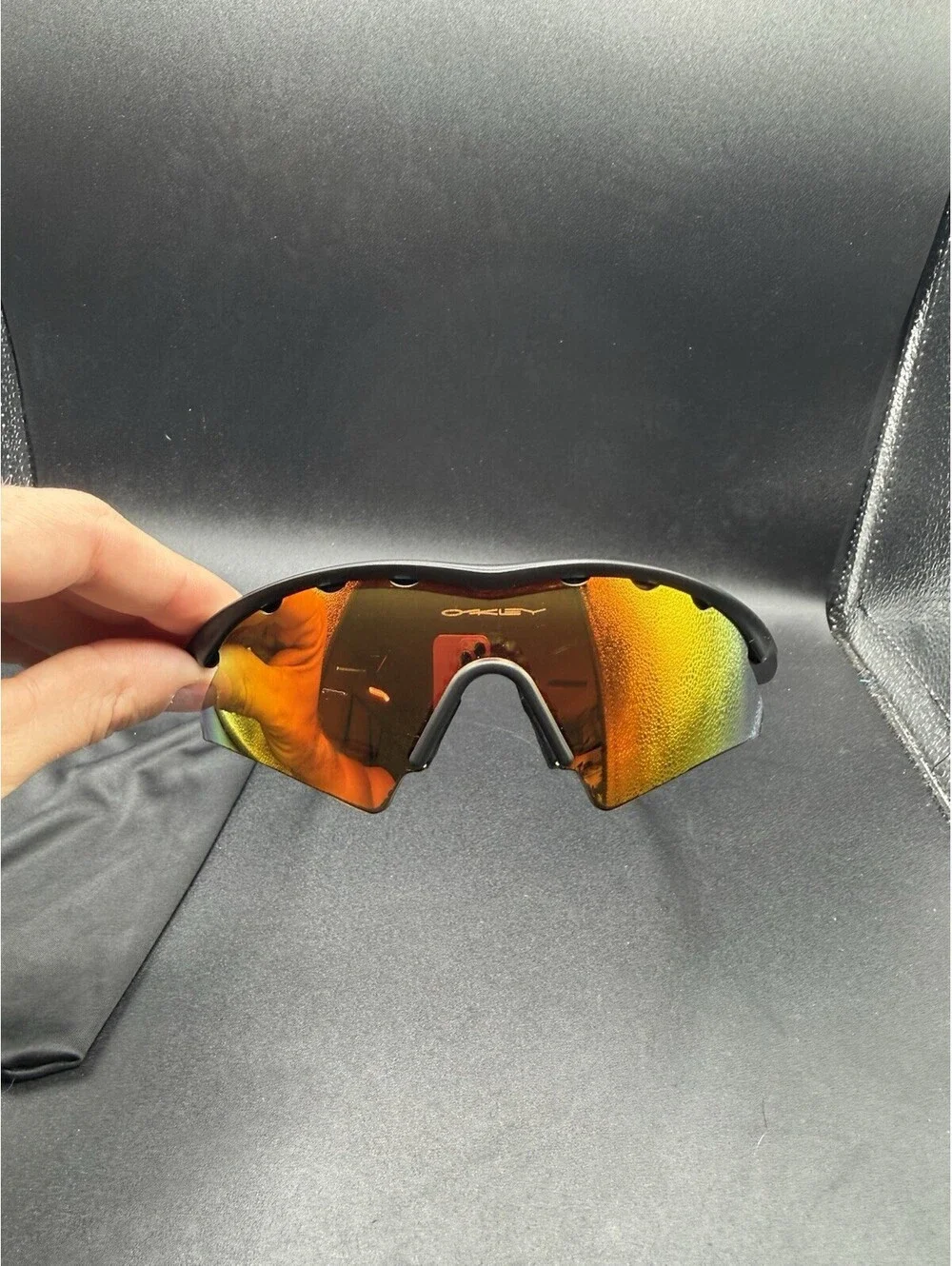 Oakley New M Frame Matte Black/Vented Fire Sweep Lenses